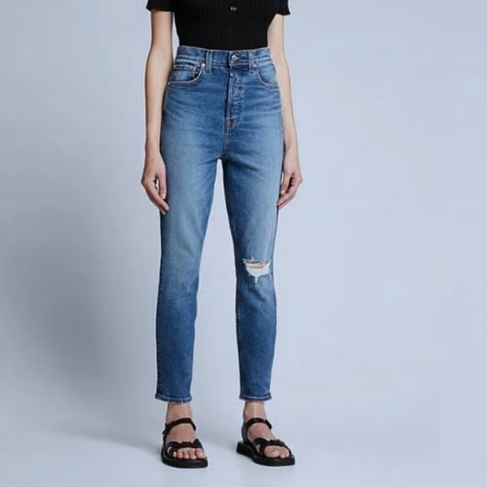 GRLFRND NWT Size 31 The Piper Super Highrise Stretch Slim Crop Prospect Park